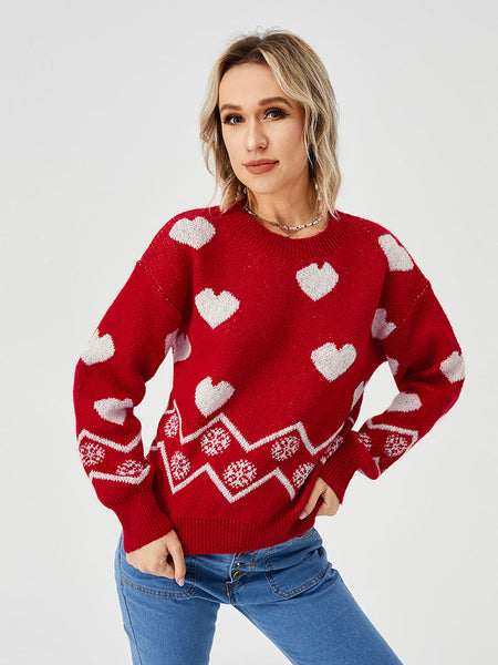 Women's Heart Shape Sweater