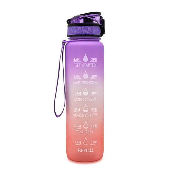 Water Bottle With Time Marker