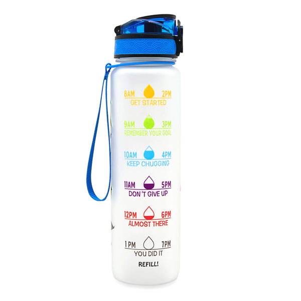 Water Bottle With Time Marker