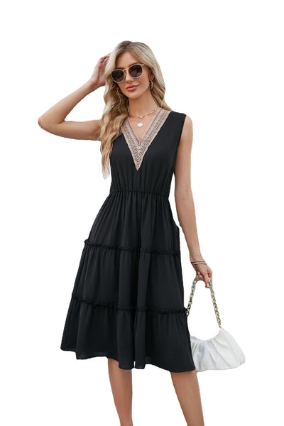 V-neck Women Dress