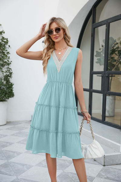 V-neck Women Dress