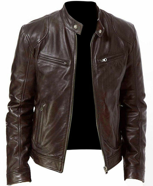 Men's Slim Leather Jacket