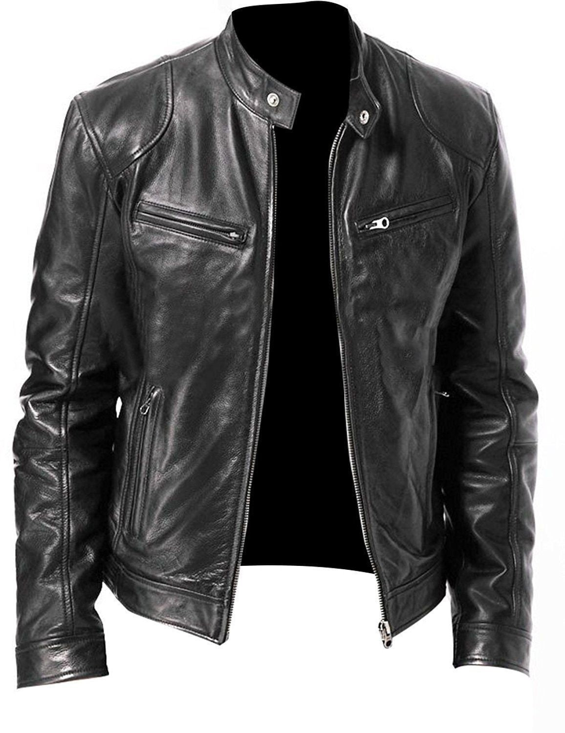 Men's Slim Leather Jacket