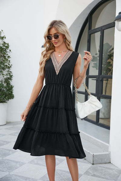 V-neck Women Dress