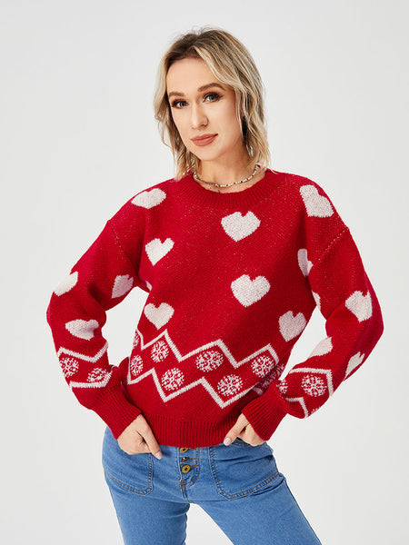 Women's Heart Shape Sweater