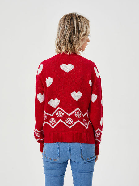 Women's Heart Shape Sweater