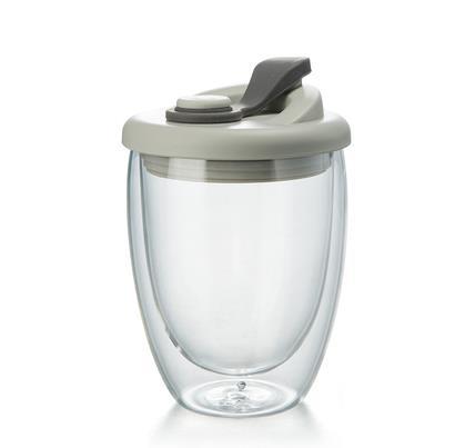 Glass Mug with Lid