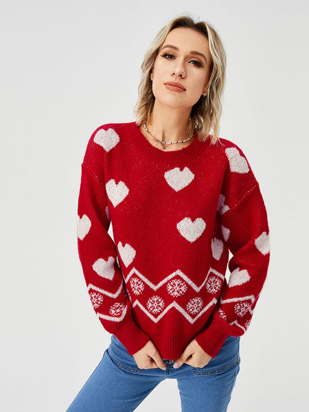 Women's Heart Shape Sweater