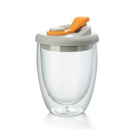 Glass Mug with Lid