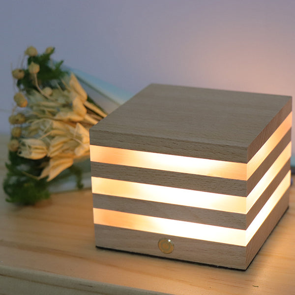 Nordic Wooden Rechargeable LED Light