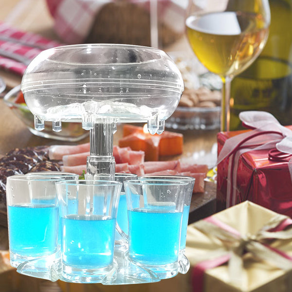 Six Shot Glass Dispenser Holder