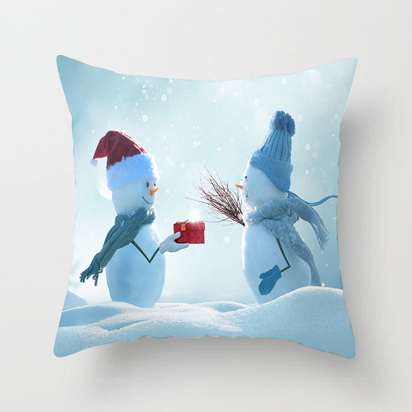 Snowman Christmas Pillow Cover