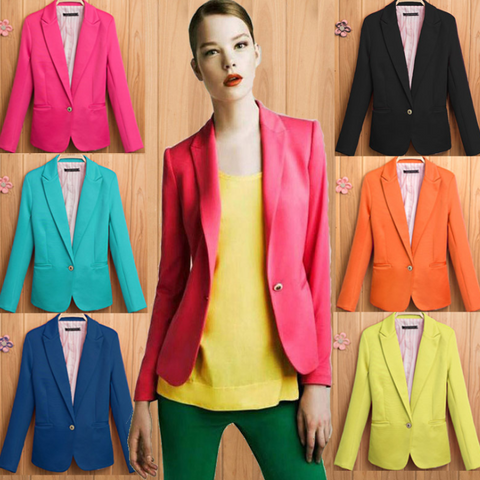 Women's Slim Long Sleeved Blazer