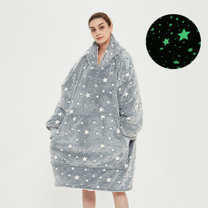 Glow In The Dark Hoodie Blanket