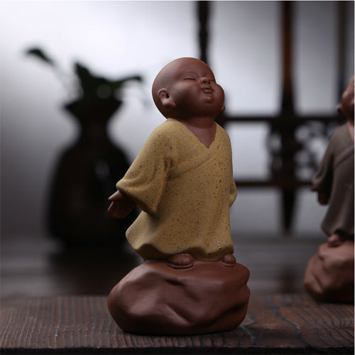 Handmade Porcelain Little Monk Pottery