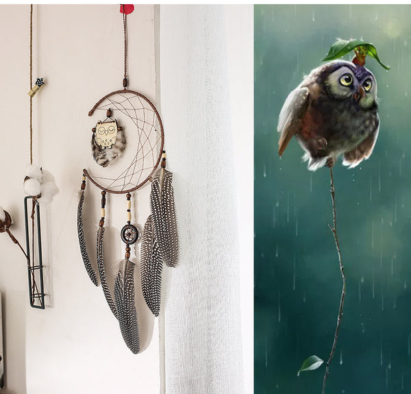 Dream Catcher Nordic Style Owl Interior Decoration