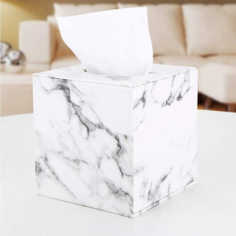 Nordic Marble Pattern Tissue Box