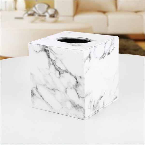 Nordic Marble Pattern Tissue Box