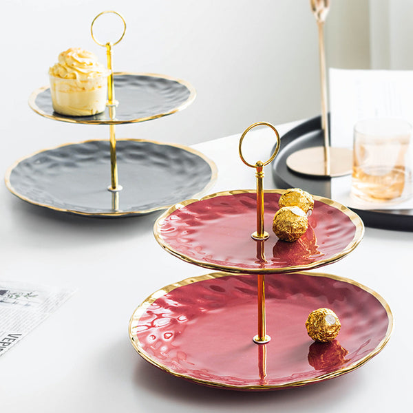 Nordic Style Double-Layer Fruit Plate