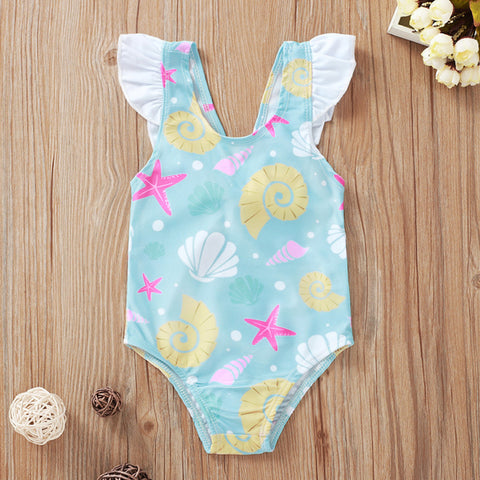 Sea Shell Print Swimsuit