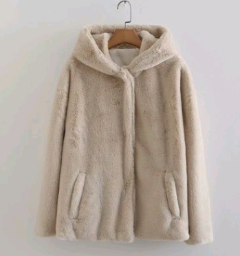 Fur Hooded Coat