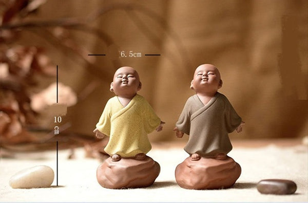 Handmade Porcelain Little Monk Pottery