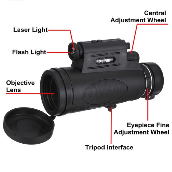 Laser Binoculars With HD Optical Monocular