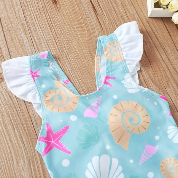 Sea Shell Print Swimsuit