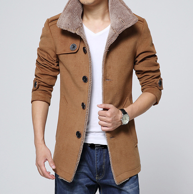 Men's Medium Long Trench Coat