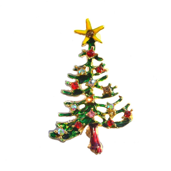 Christmas Tree Brooch Pin