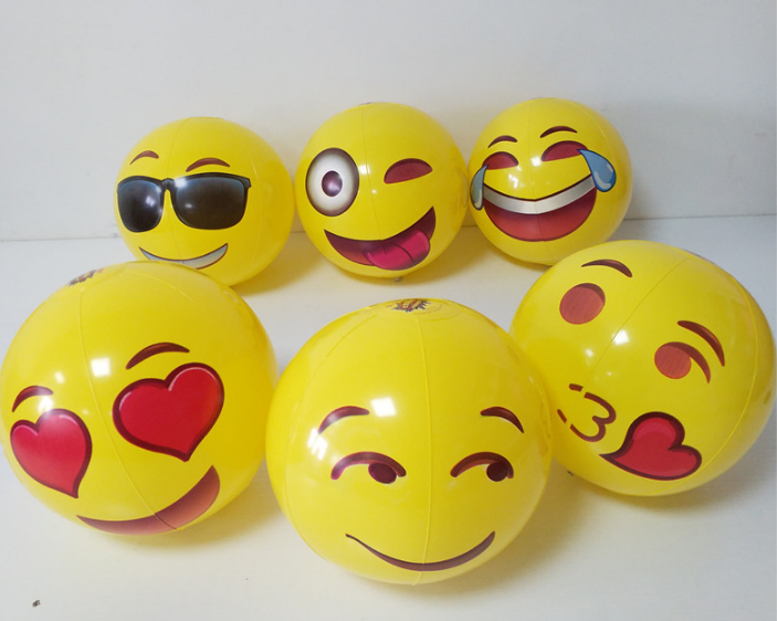 Inflatable Smiley Beach Ball