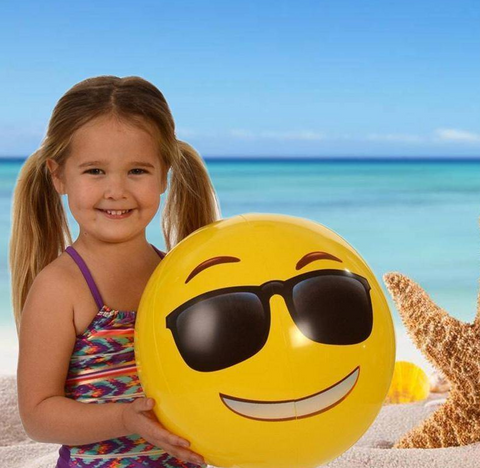 Inflatable Smiley Beach Ball