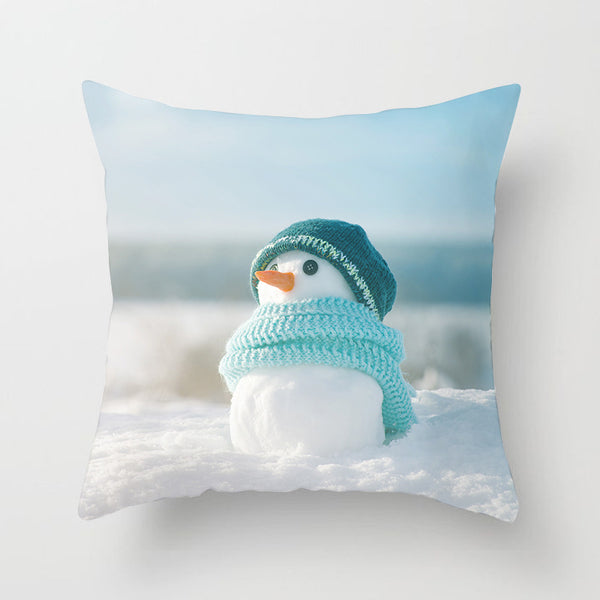 Snowman Christmas Pillow Cover