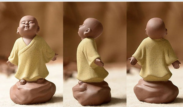 Handmade Porcelain Little Monk Pottery