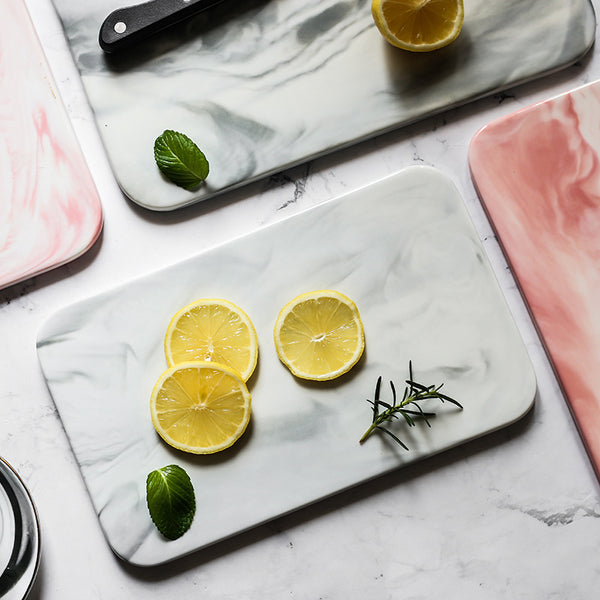 Nordic Marbled Ceramic Tray