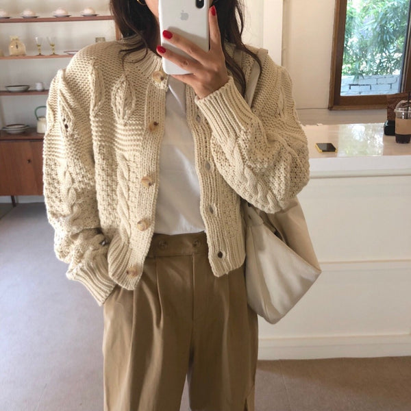 Knitted Cardigan Sweater