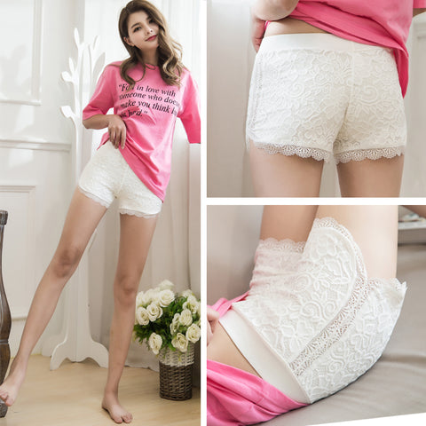 Women Casual Shorts Lace Pants