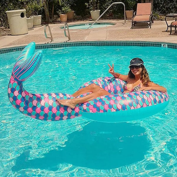 Inflatable Swimming Mermaid Ring