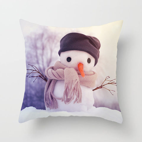 Snowman Christmas Pillow Cover