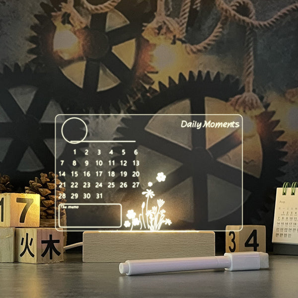 Creative Note Board With Led Light