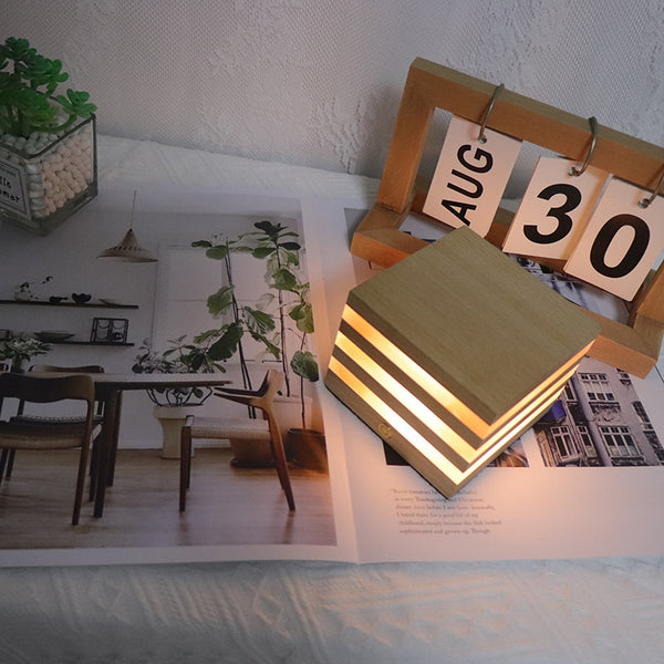 Nordic Wooden Rechargeable LED Light