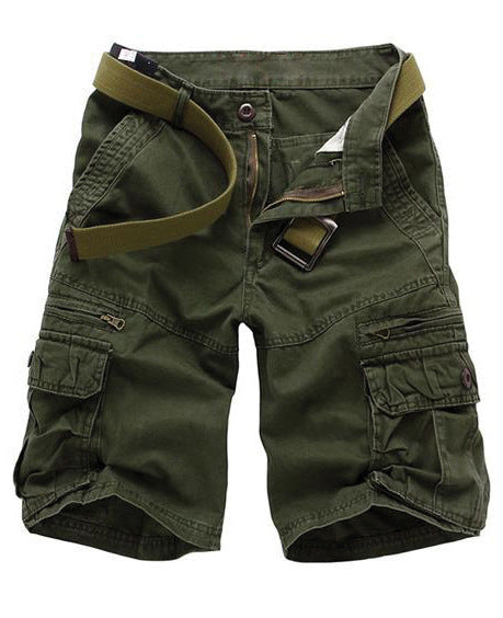 Multi Pocket Cargo Shorts