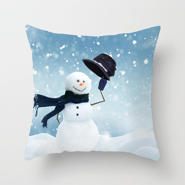Snowman Christmas Pillow Cover