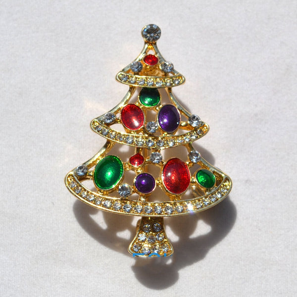 Christmas Tree Brooch Pin