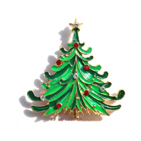 Christmas Tree Brooch Pin