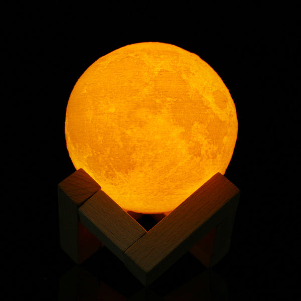 Touch Sensor 3D Moon Table Lamp