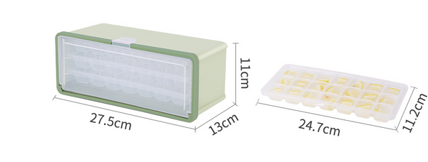 Three Layer Ice Box With Ice Cubes