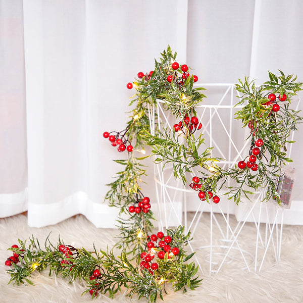 Christmas Red Fruit Festive Lights