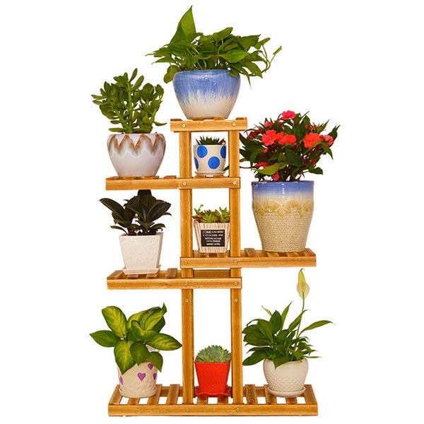 Wood Holder Potted Flower Shelf