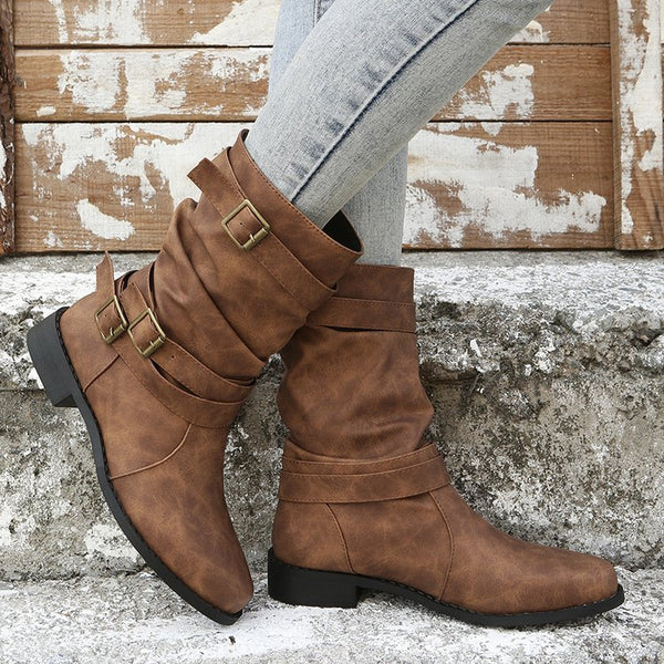 Women's Buckle Boots